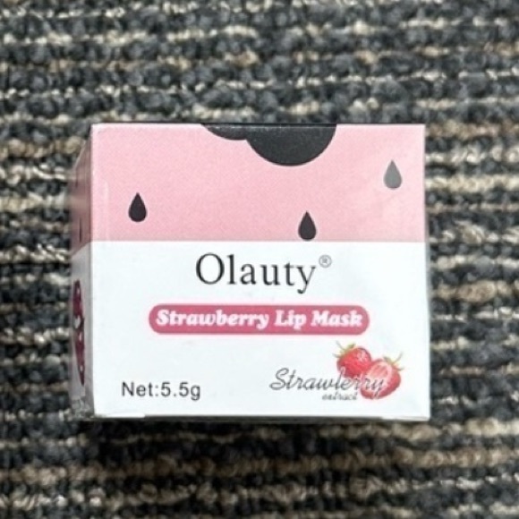 NWT, Vacuum Wrapped and Sealed  |  RARE Bee Balm Strawberry Lip Mask with Scoop - Picture 3 of 5